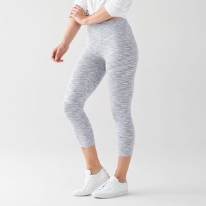 Lululemon wunder under crop 6 space ice grey